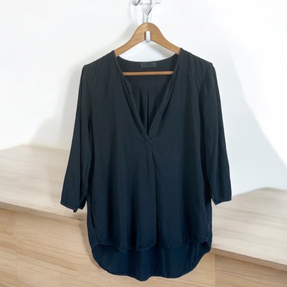 CP Shades -Black Rayon Tunic Top